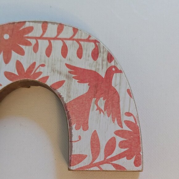 NWT Big Letter 'C' Rustic Alphabet Sign Autumn Shabby Chic Michael's Home Decor - Picture 6 of 10